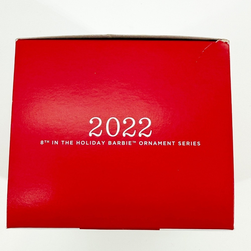 Hallmark Keepsake 2022 Holiday Barbie Ornament Red Gown 8th Series Holiday NEW - Picture 8 of 14
